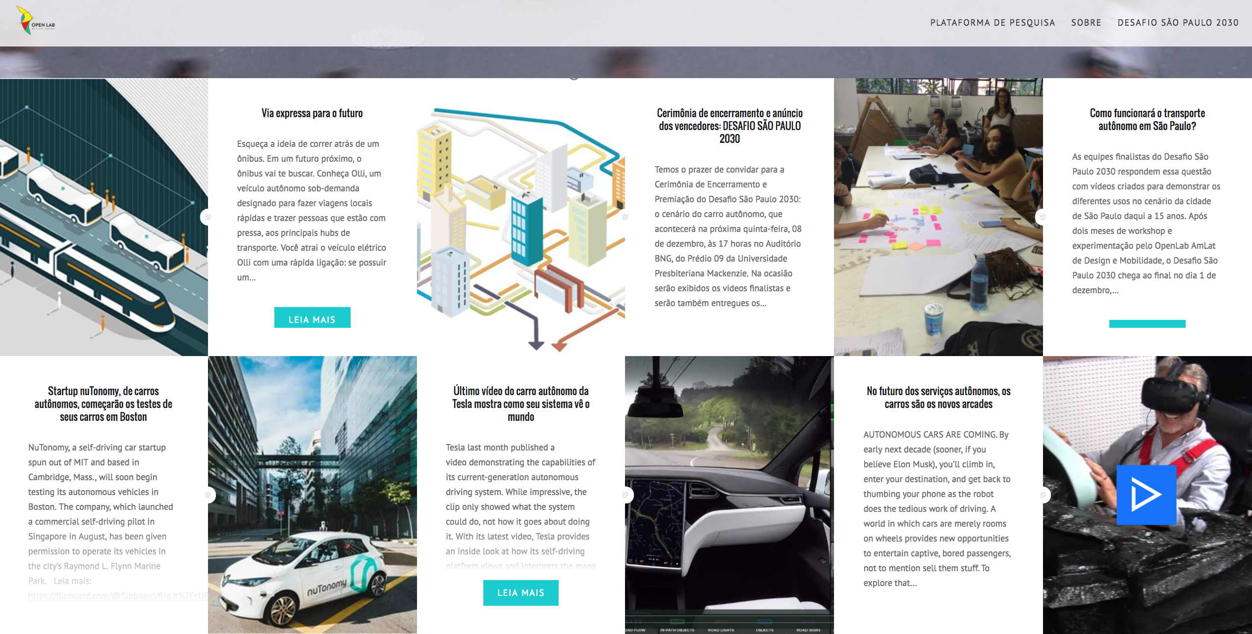 OpenLab de Design e Mobilidade: conheça blog com biblioteca de dados